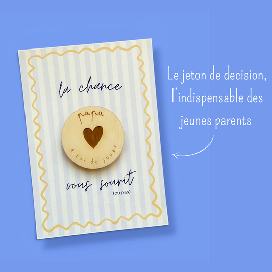 Jeton de décision Papa Maman